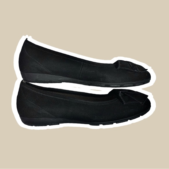 GABOR redshank bow suede ballet flats - Picture 6 of 10